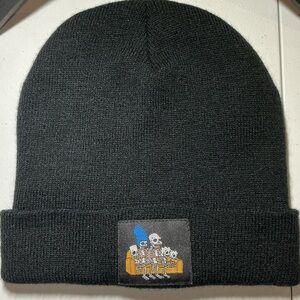 Black Simpsons Beanie with Skeleton Design